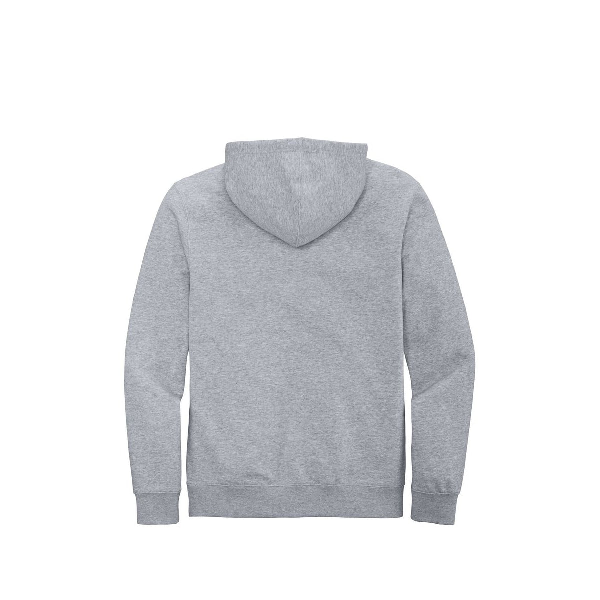 District V.I.T. Fleece Full-Zip Hoodie — Light Heather Grey (Back)