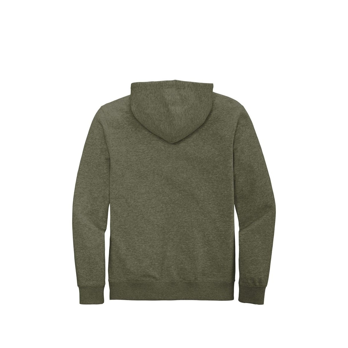District V.I.T. Fleece Full-Zip Hoodie — Heathered Olive (Back)