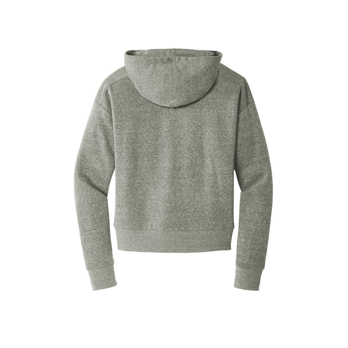District Women's Perfect Tri Fleece 1/2-Zip Pullover — Grey Frost (Back)