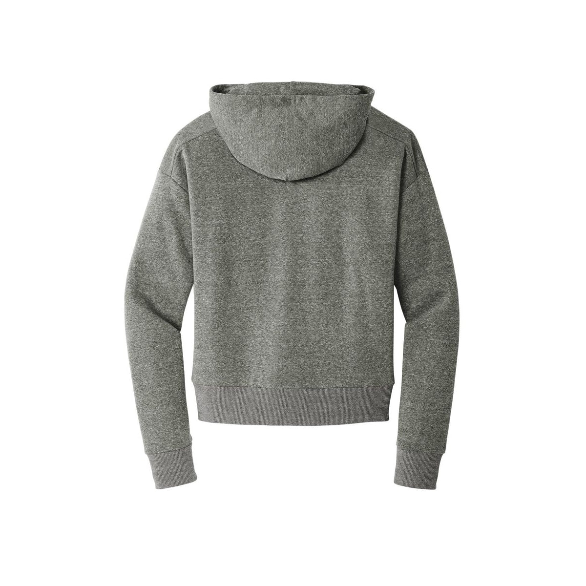 District Women's Perfect Tri Fleece 1/2-Zip Pullover — Heathered Charcoal (Back)