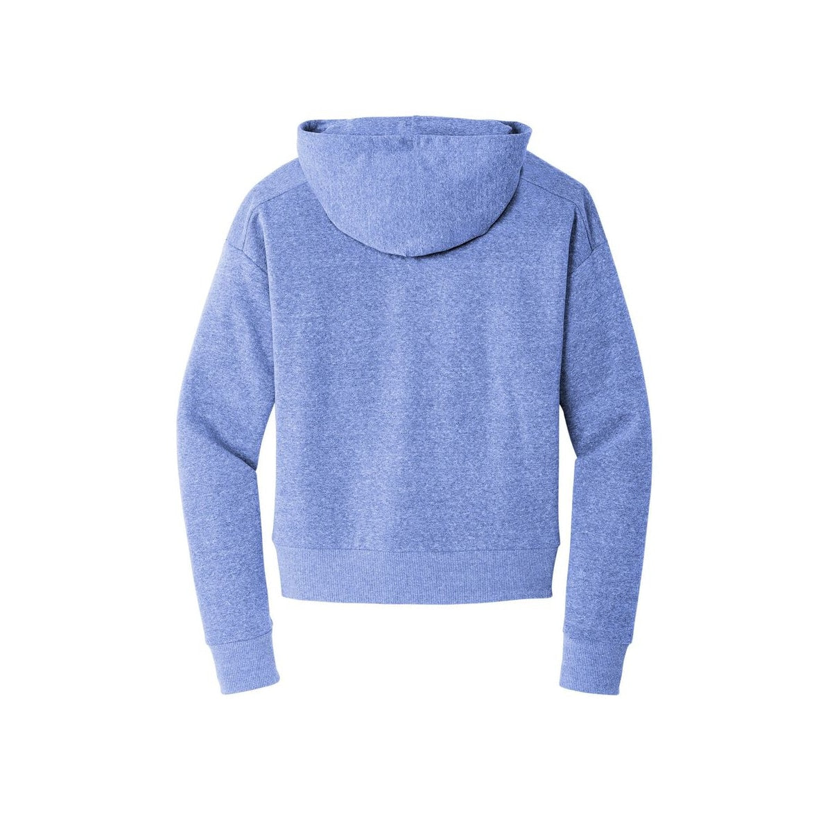 District Women's Perfect Tri Fleece 1/2-Zip Pullover — Royal Frost (Back)