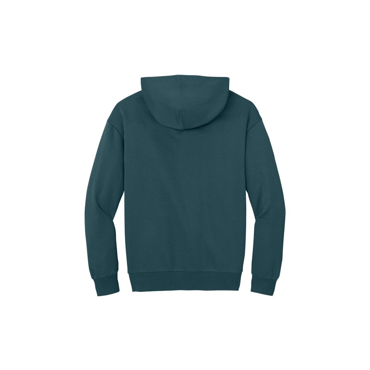 District V.I.T. Heavyweight Fleece Hoodie — Deep Cyan (Back)