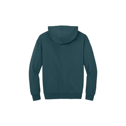 District V.I.T. Heavyweight Fleece Hoodie — Deep Cyan (Back)