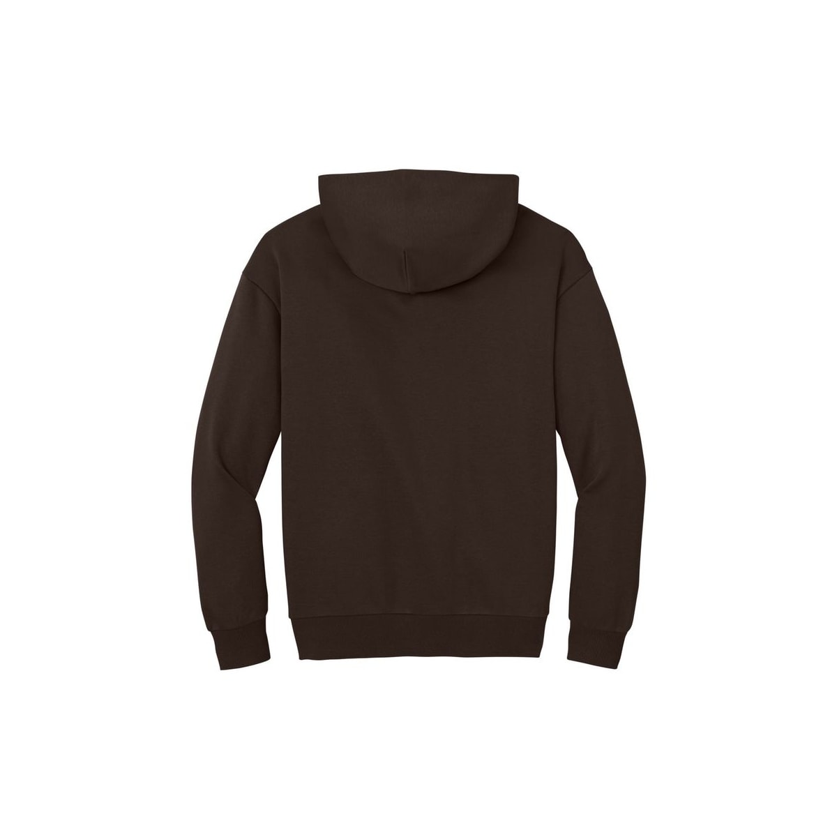 District V.I.T. Heavyweight Fleece Hoodie — Dark Chocolate Brown (Back)