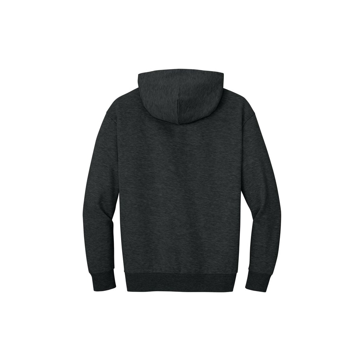 District V.I.T. Heavyweight Fleece Hoodie — Jet Black Heather (Back)