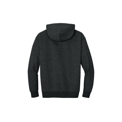 District V.I.T. Heavyweight Fleece Hoodie — Jet Black Heather (Back)