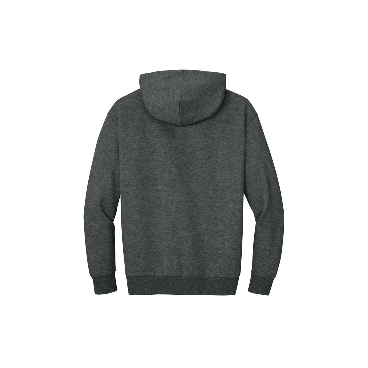 District V.I.T. Heavyweight Fleece Hoodie — Heathered Charcoal (Back)