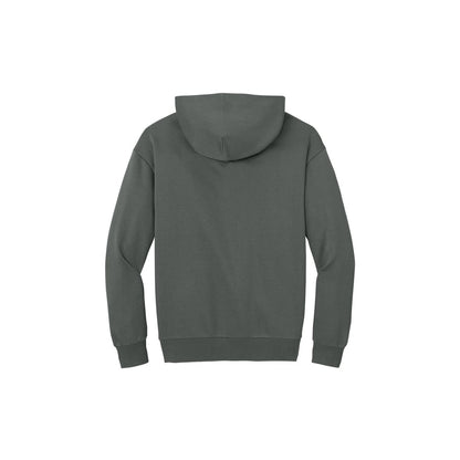 District V.I.T. Heavyweight Fleece Hoodie — Deep Smoke (Back)