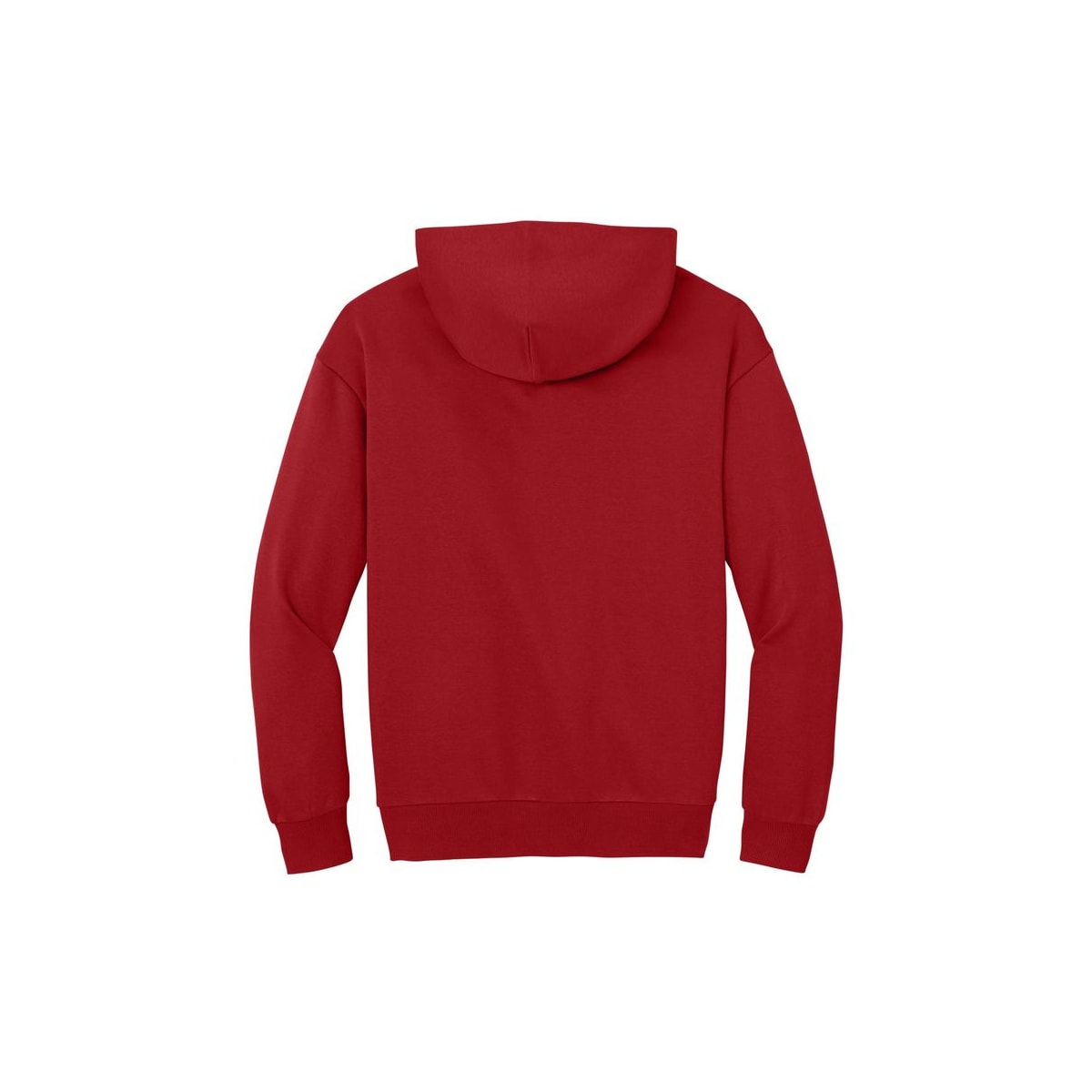 District V.I.T. Heavyweight Fleece Hoodie — Classic Red (Back)