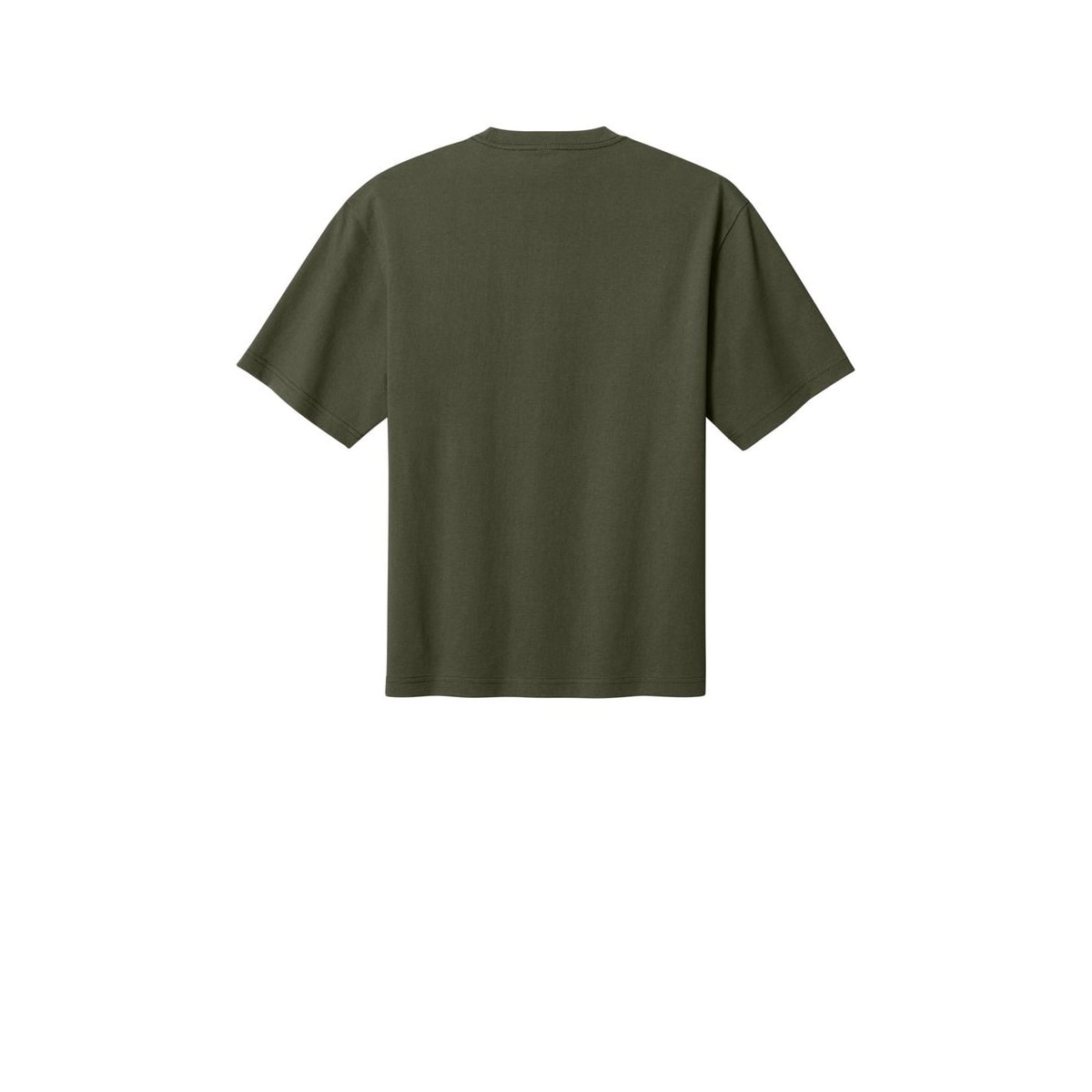District 7-Oz. Gritty Tee — Dark Olive (Back)
