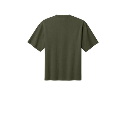 District 7-Oz. Gritty Tee — Dark Olive (Back)