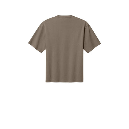 District 7-Oz. Gritty Tee — Warm Taupe (Back)