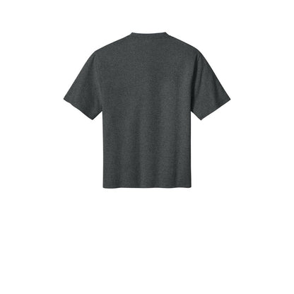 District 7-Oz. Gritty Tee — Heathered Charcoal (Back)