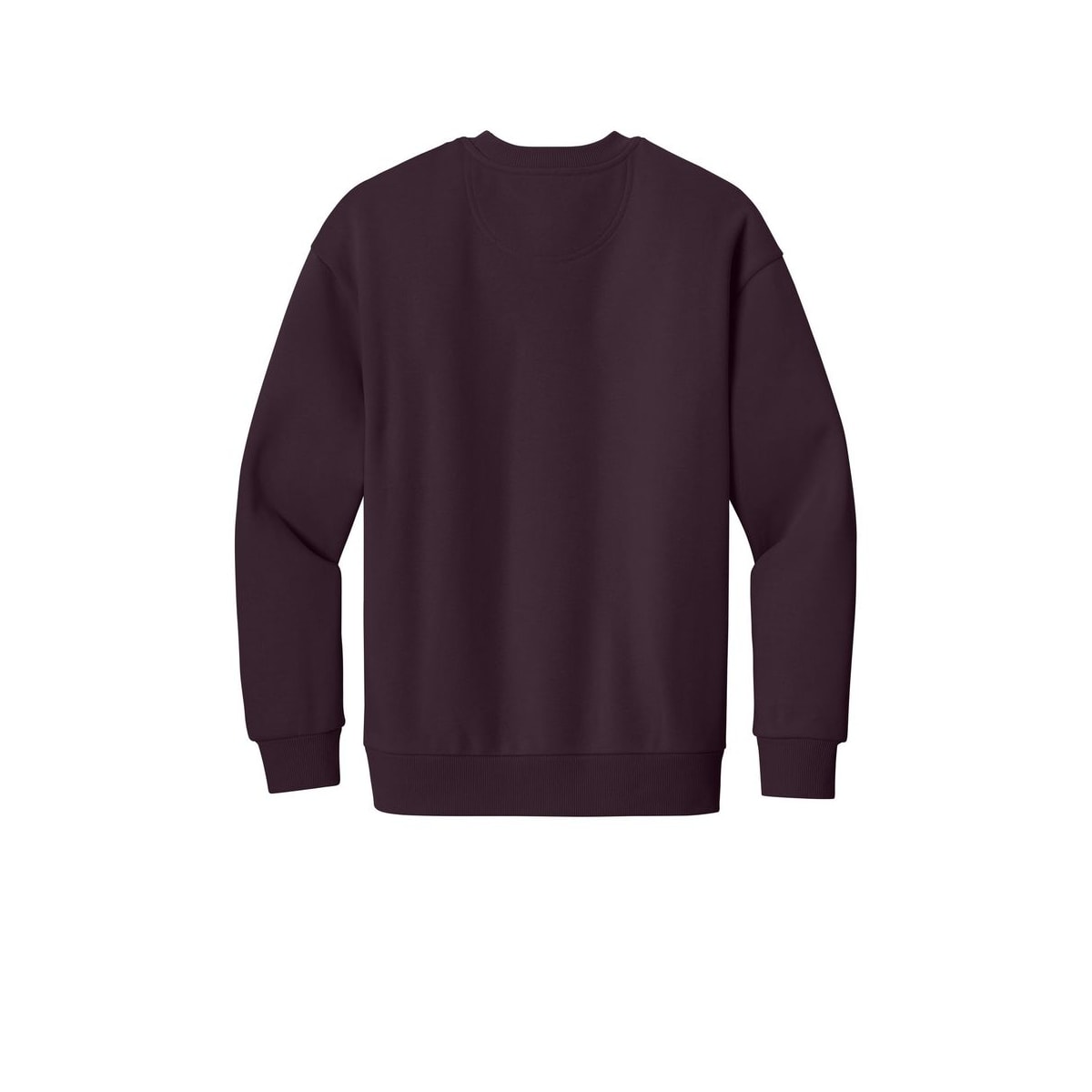 District V.I.T. Heavyweight Fleece Crew — Bordeaux (Back)