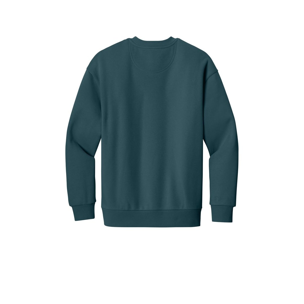 District V.I.T. Heavyweight Fleece Crew — Deep Cyan (Back)