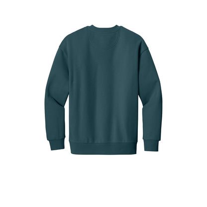 District V.I.T. Heavyweight Fleece Crew — Deep Cyan (Back)