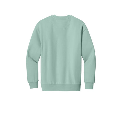 District V.I.T. Heavyweight Fleece Crew — Dusty Sage (Back)