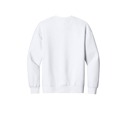 District V.I.T. Heavyweight Fleece Crew — White (Back)