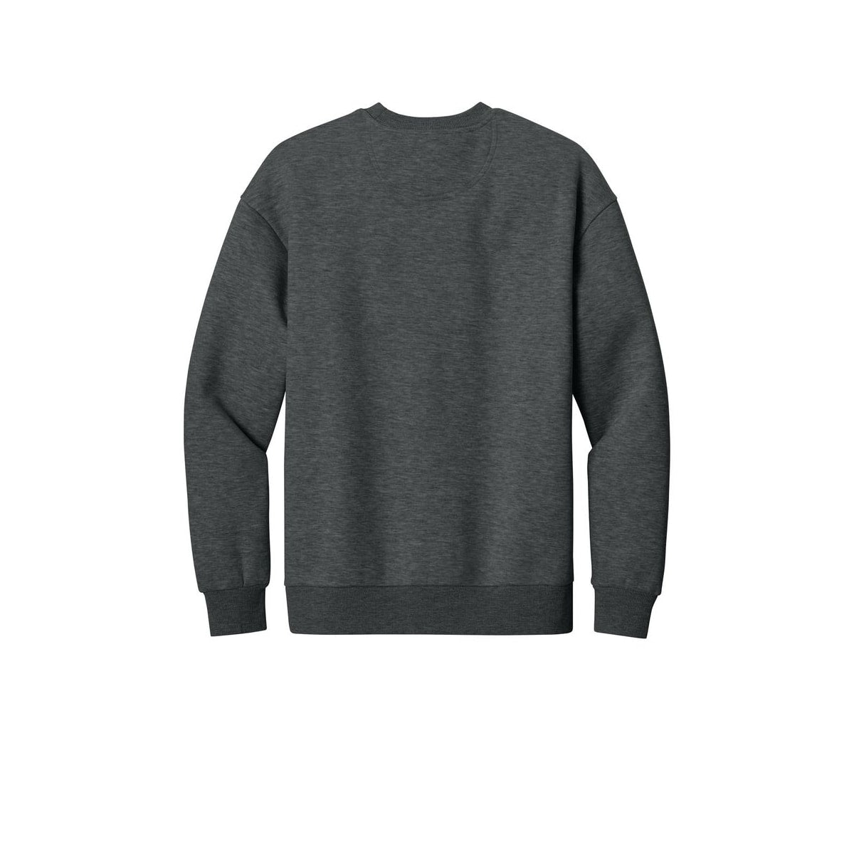 District V.I.T. Heavyweight Fleece Crew — Heathered Charcoal (Back)