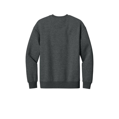 District V.I.T. Heavyweight Fleece Crew — Heathered Charcoal (Back)