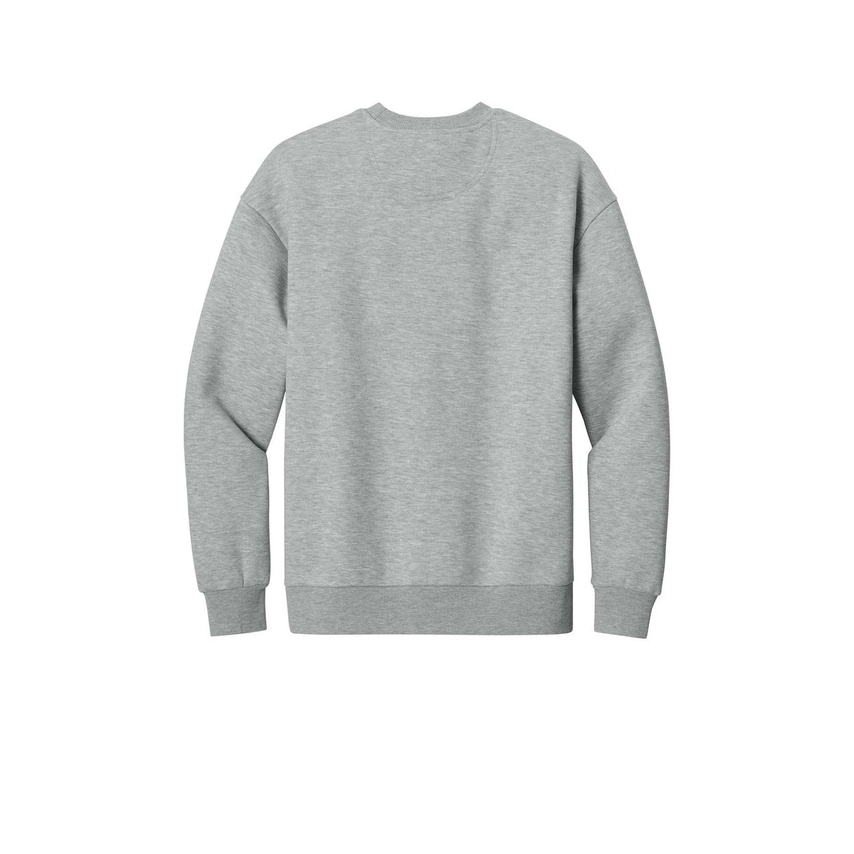 District V.I.T. Heavyweight Fleece Crew — Light Heather Grey (Back)
