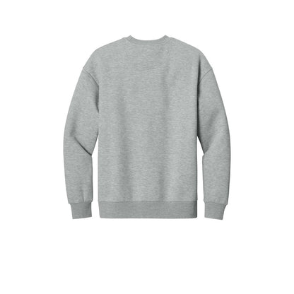 District V.I.T. Heavyweight Fleece Crew — Light Heather Grey (Back)