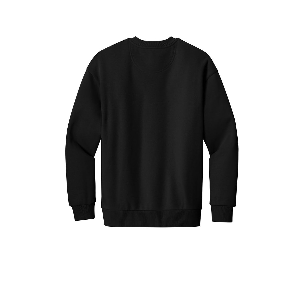District V.I.T. Heavyweight Fleece Crew — Black (Back)