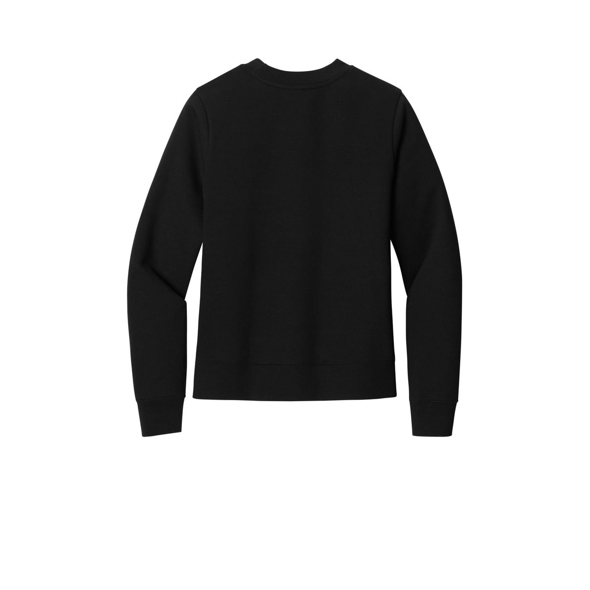 District Women's V.I.T. Fleece Crew — Black (Back)