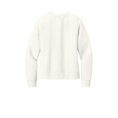 District Women's V.I.T. Fleece Crew — Gardenia (Back)
