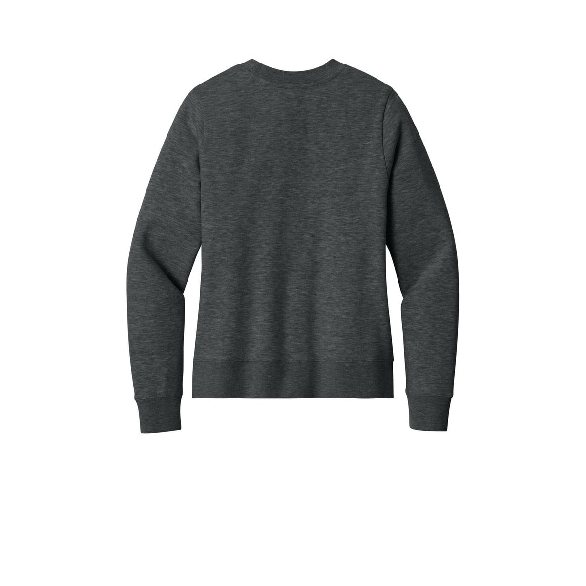 District Women's V.I.T. Fleece Crew — Heathered Charcoal (Back)