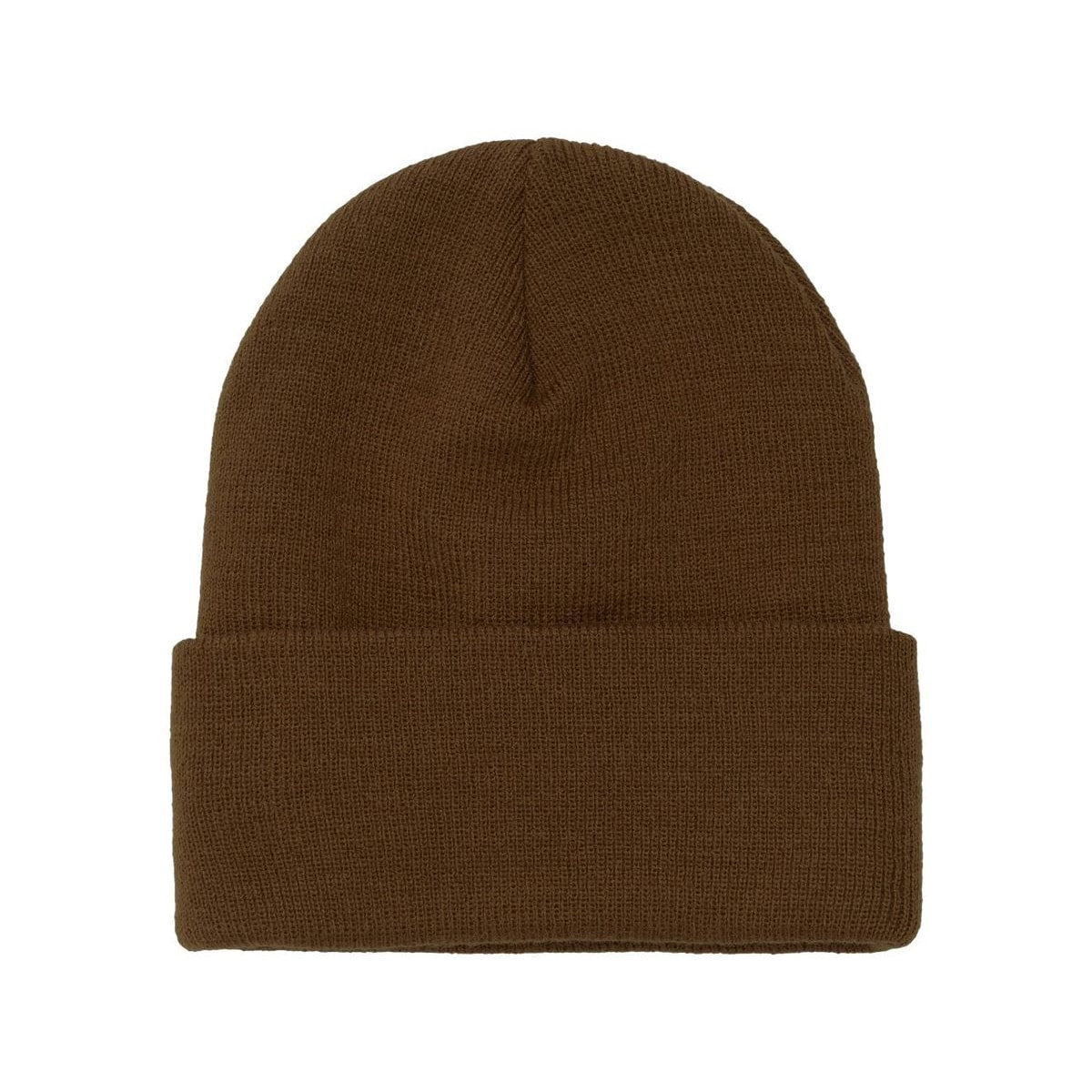 Cuffed Beanie — Caramel (Back)