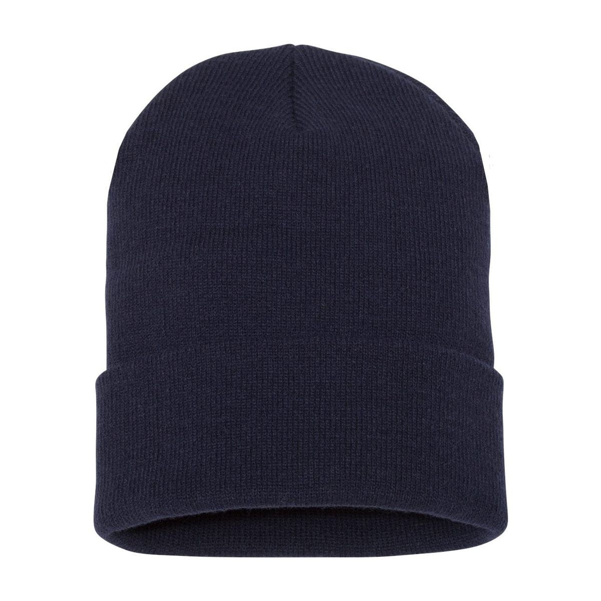 Cuffed Beanie — Navy (Back)