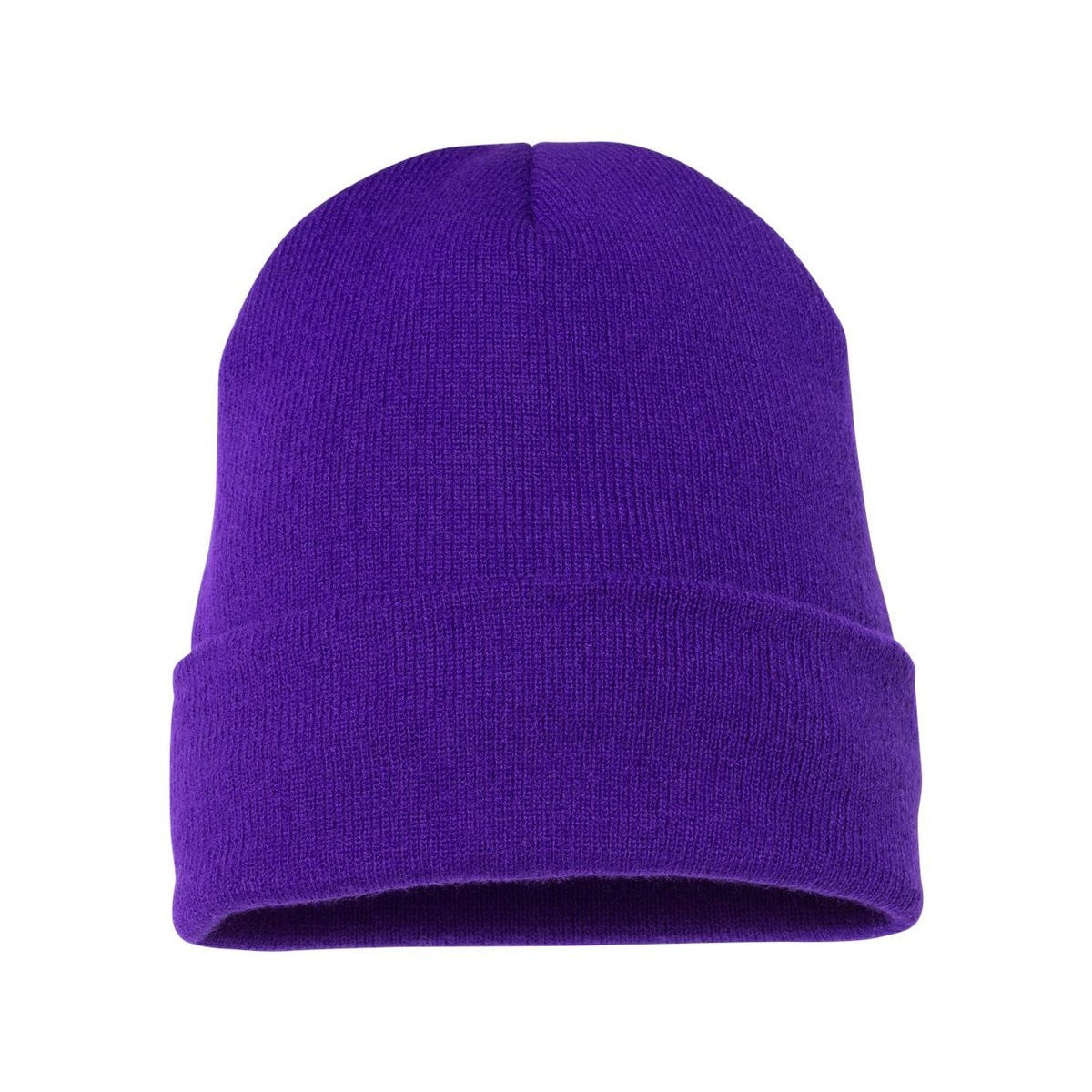 Cuffed Beanie — Purple (Back)