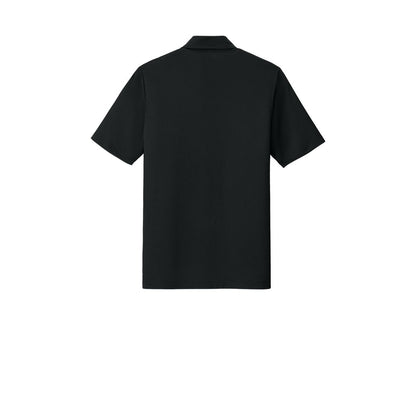 Mercer+Mettle Recharge Jersey Polo — Deep Black (Back)