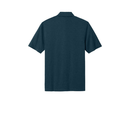 Mercer+Mettle Recharge Jersey Polo — Insignia Blue Heather (Back)