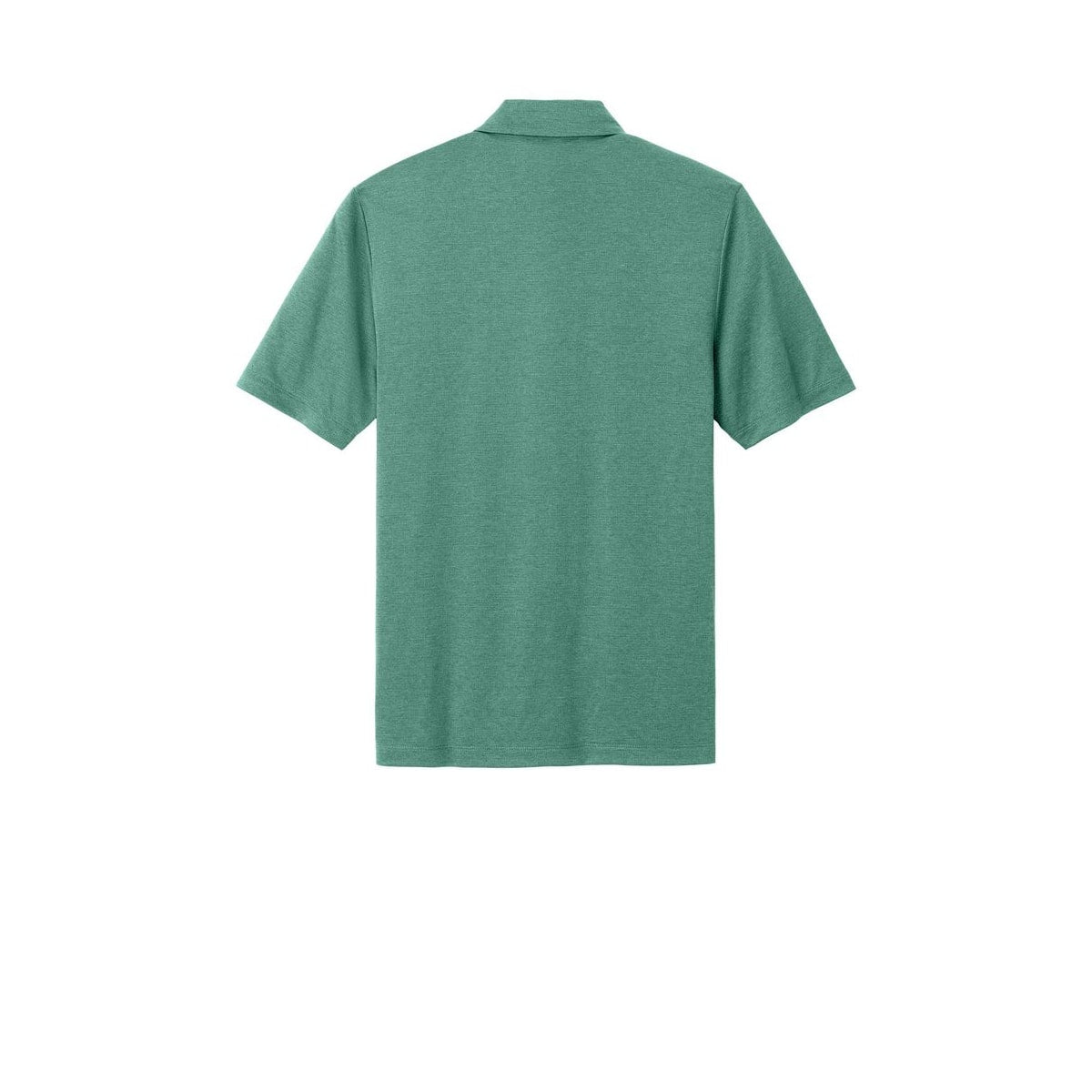 Mercer+Mettle Recharge Jersey Polo — Sage Heather (Back)