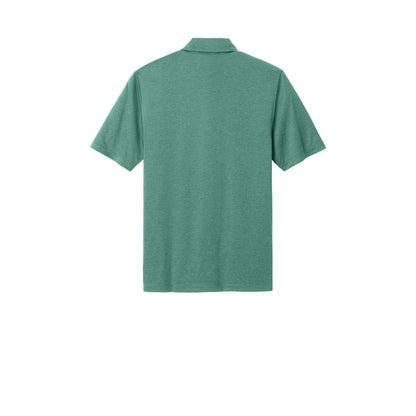 Mercer+Mettle Recharge Jersey Polo — Sage Heather (Back)