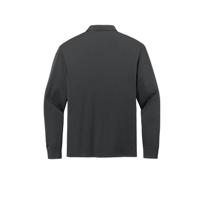 CornerStone Workwear Pro Tactical Long Sleeve Polo — Echo Steel (Back)