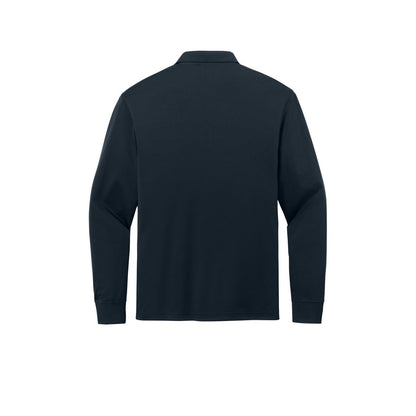 CornerStone Workwear Pro Tactical Long Sleeve Polo — Dark Navy (Back)