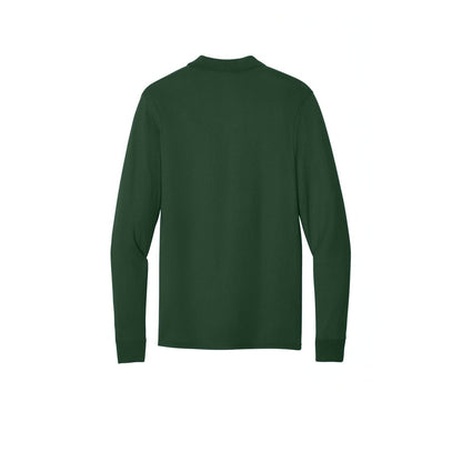Jerzees Dri-Power Long Sleeve Sport Shirt — Forest Green (Back)