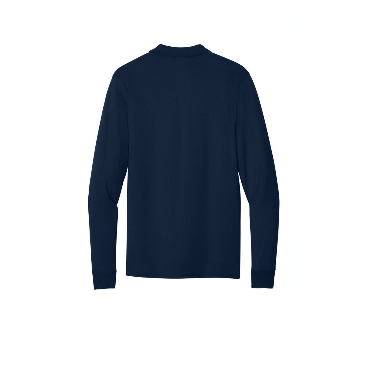 Jerzees Dri-Power Long Sleeve Sport Shirt — J. Navy (Back)