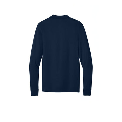 Jerzees Dri-Power Long Sleeve Sport Shirt — J. Navy (Back)