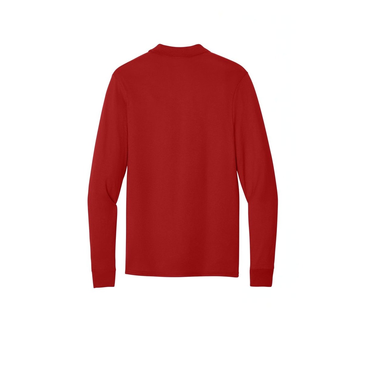 Jerzees Dri-Power Long Sleeve Sport Shirt — True Red (Back)