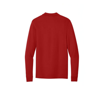 Jerzees Dri-Power Long Sleeve Sport Shirt — True Red (Back)