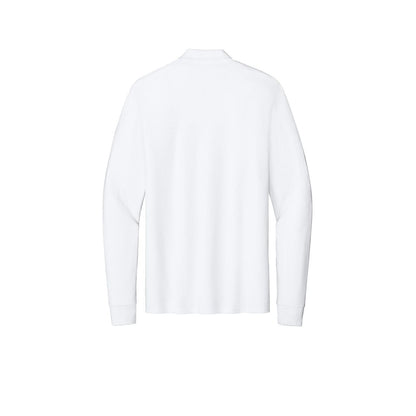 Jerzees Dri-Power Long Sleeve Sport Shirt — White (Back)