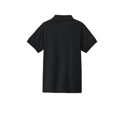 Jerzees Youth Dri-Power Sport Shirt — Black (Back)