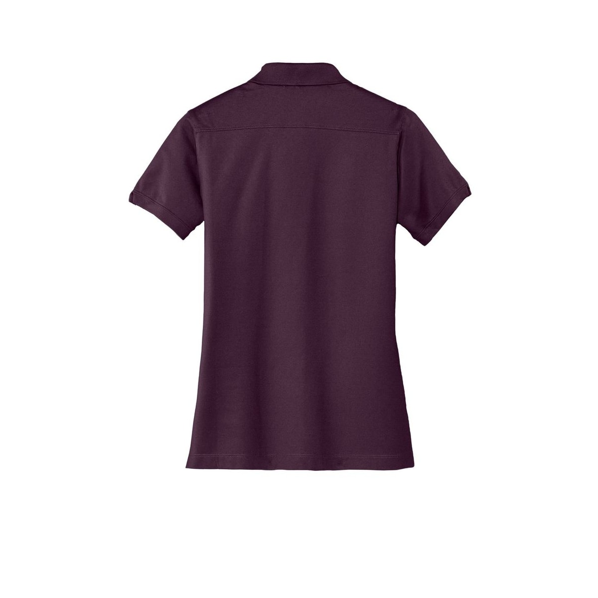 Port Authority Women's Stretch Pique Polo — Aubergine Purple (Back)
