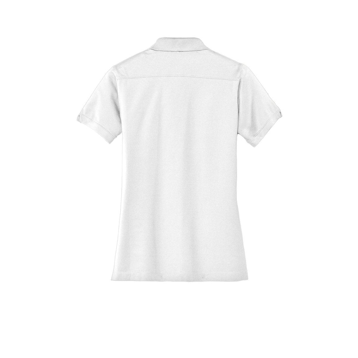 Port Authority Women's Stretch Pique Polo — White (Back)