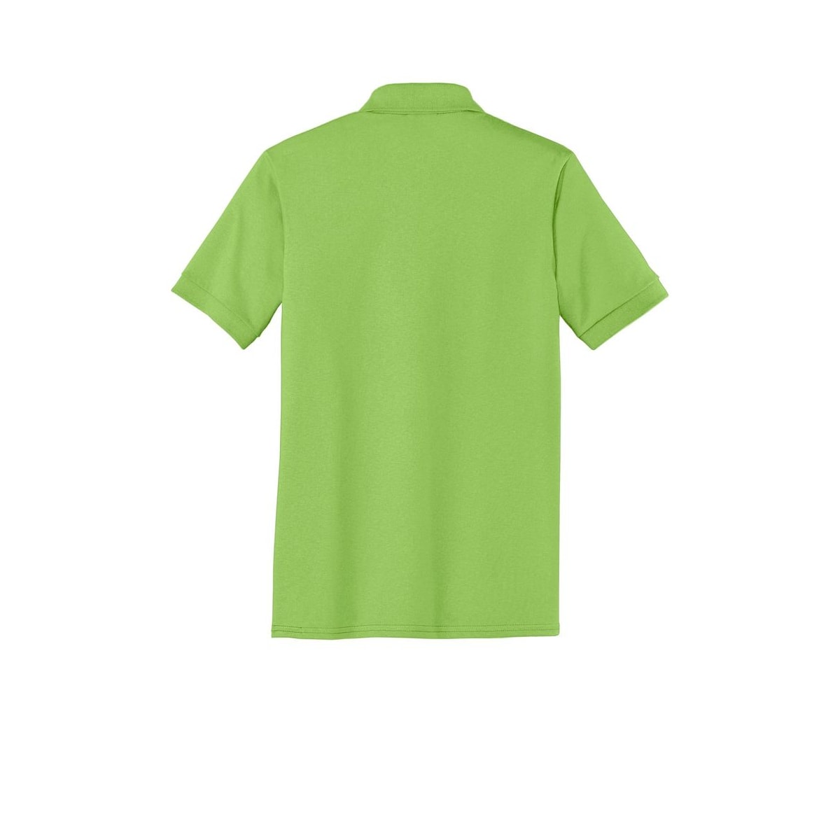 Port & Co Tall Core Blend Jersey Knit Polo — Lime (Back)