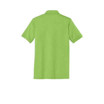 Port & Co Tall Core Blend Jersey Knit Polo — Lime (Back)